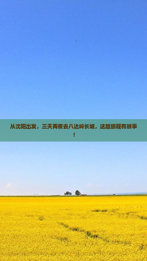 从沈阳出发,三天两夜去八达岭长城,这趟旅程有故事! 从沈阳出发,三天两夜去八达岭长城,这趟旅程有故事!