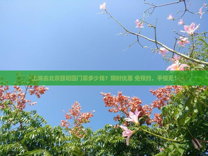 上海去北京颐和园门票多少钱？限时优惠+免预约，手慢无！