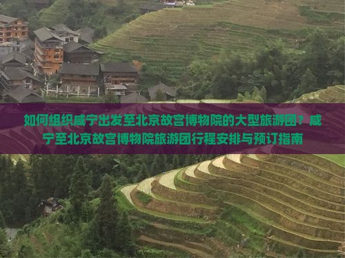 如何组织咸宁出发至北京故宫博物院的大型旅游团？咸宁至北京故宫博物院旅游团行程安排与预订指南