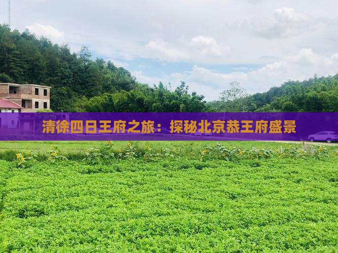 清徐四日王府之旅：探秘北京恭王府盛景
