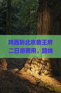 鸡西到北京恭王府二日游费用、路线、自驾公里数与时长
