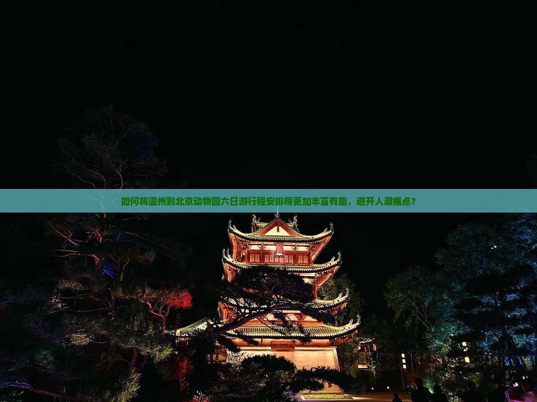 如何将温州到北京动物园六日游行程安排得更加丰富有趣，避开人潮痛点？