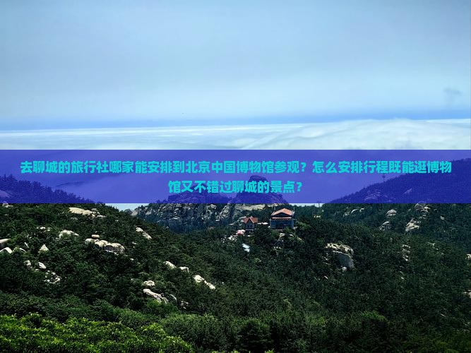 去聊城的旅行社哪家能安排到北京中国博物馆参观？怎么安排行程既能逛博物馆又不错过聊城的景点？