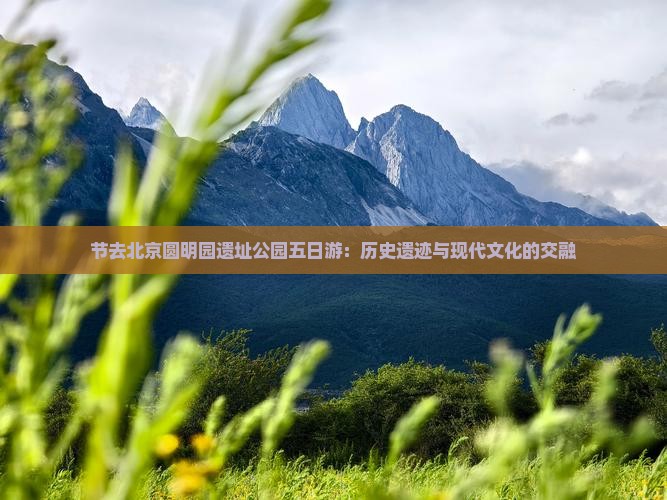 节去北京圆明园遗址公园五日游：历史遗迹与现代文化的交融