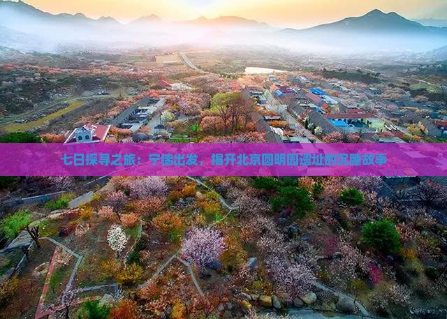 七日探寻之旅：宁德出发，揭开北京圆明园遗址的沉睡故事