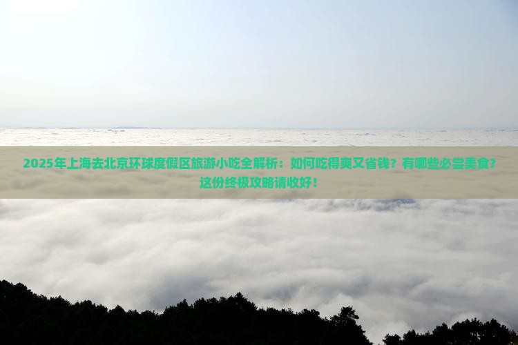 上海去北京环球度假区旅游小吃
