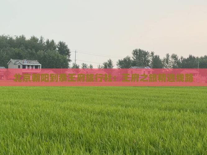 朝阳到北京恭王府旅行社