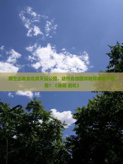 商丘到北京天坛公园自由团