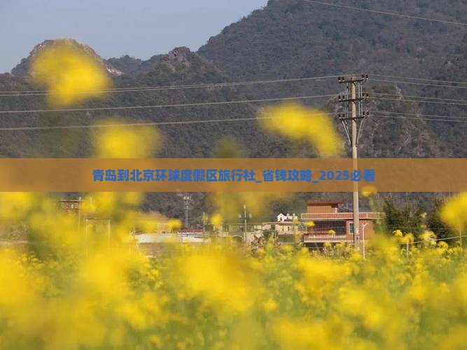 青岛到北京环球度假区旅行社