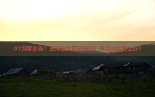 #1游客必看！玉林去北京玩啥好？有点纠结怎么办？