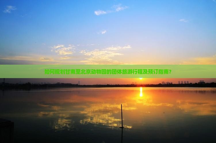 如何规划甘南至北京动物园的团体旅游行程及预订指南？