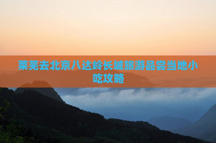 莱芜去北京八达岭长城旅游小吃