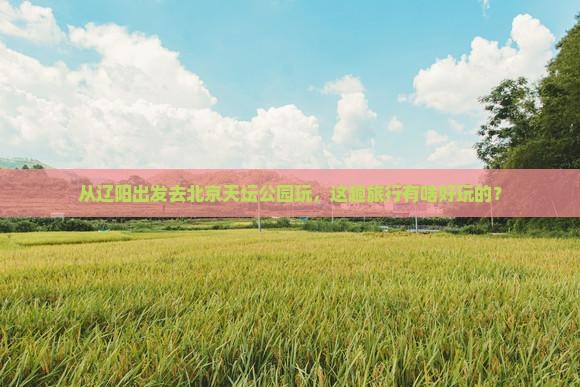 辽阳到北京天坛公园景点