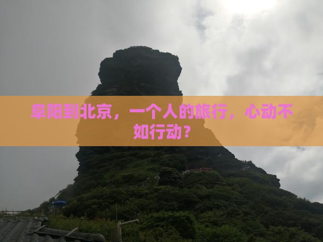 阜阳去北京个人游