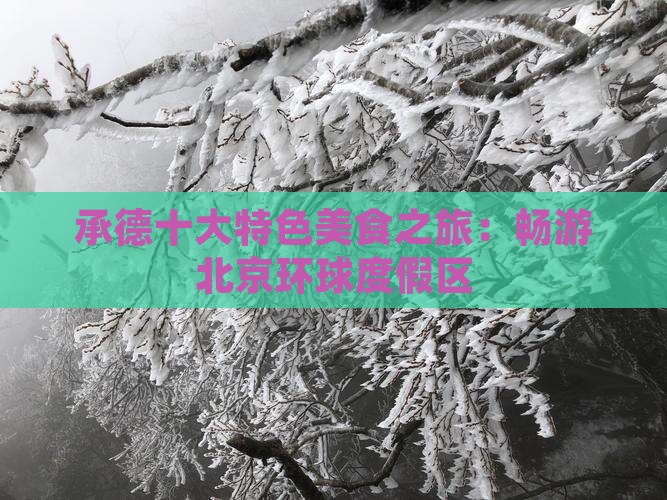 承德到北京环球度假区旅游小吃