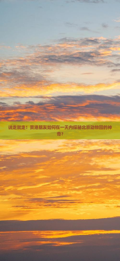 贵港去北京动物园一日游