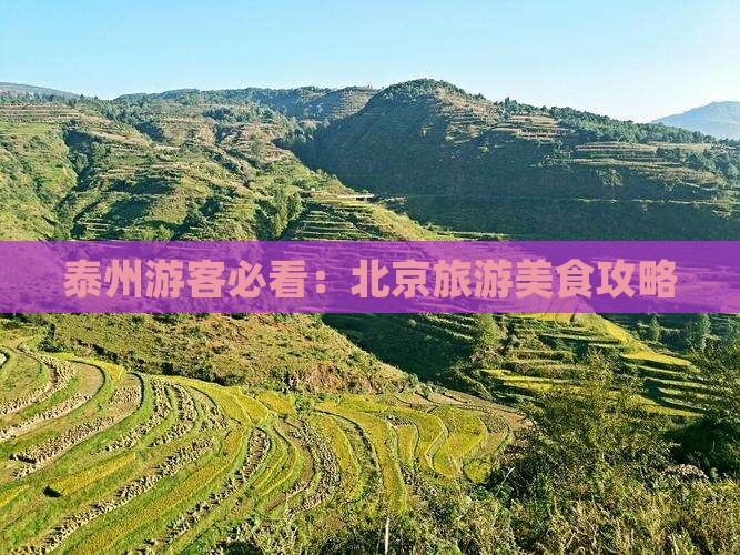泰州去北京旅游小吃