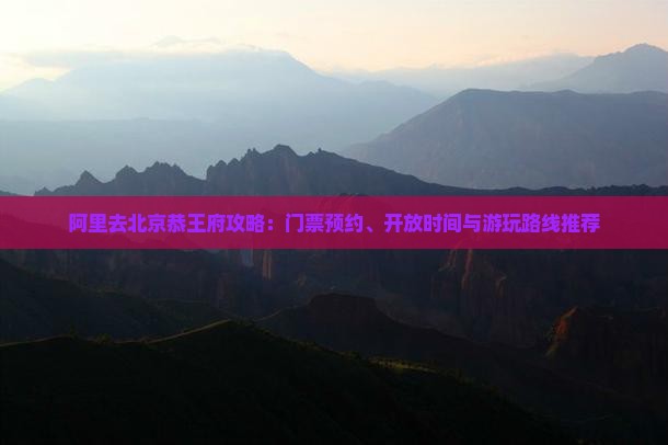 阿里去北京恭王府攻略