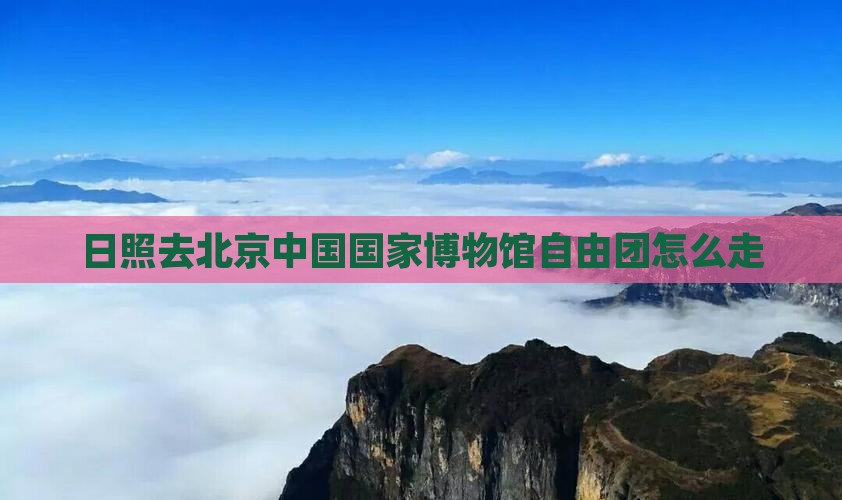 日照去北京中国国家博物馆自由团