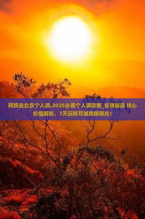 阿坝去北京个人游