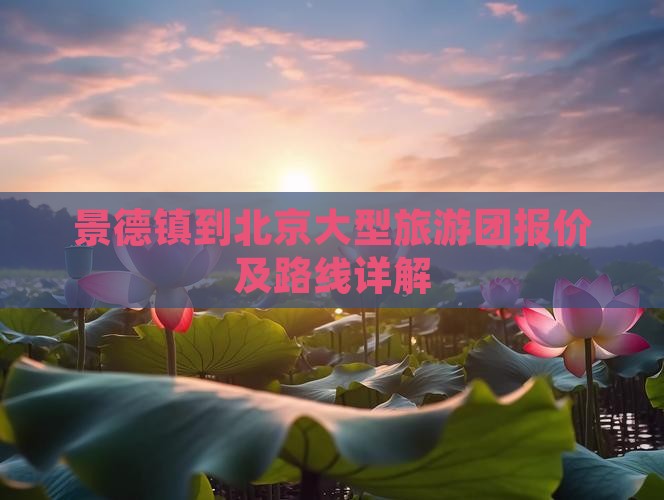 景德镇到北京大型旅游团