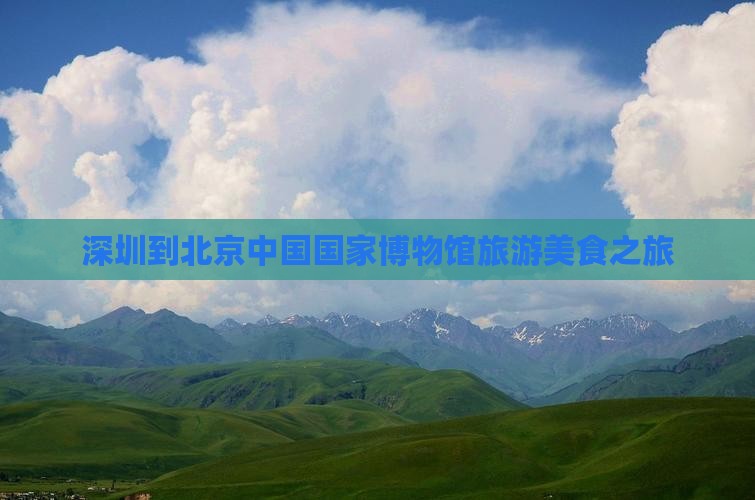 深圳到北京中国国家博物馆旅游小吃