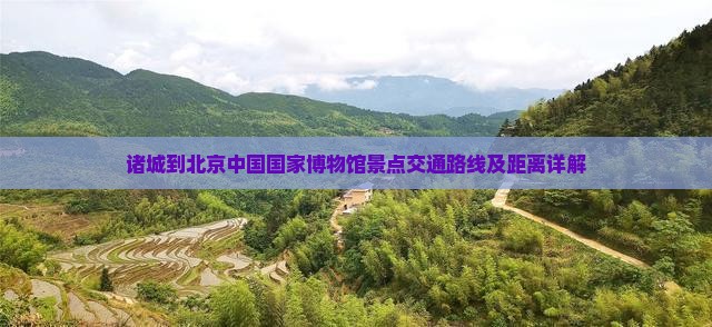 诸城到北京中国国家博物馆景点