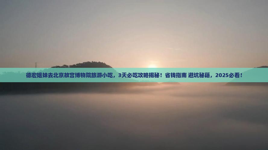 德宏去北京故宫博物院旅游小吃