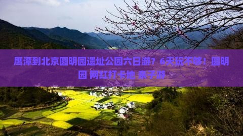鹰潭到北京圆明园遗址公园六日游