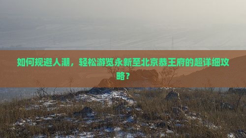 永新去北京恭王府攻略