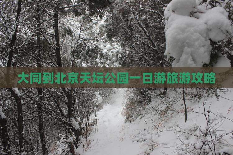 大同到北京天坛公园一日游