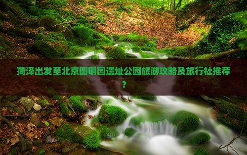 菏泽到北京圆明园遗址公园旅行社