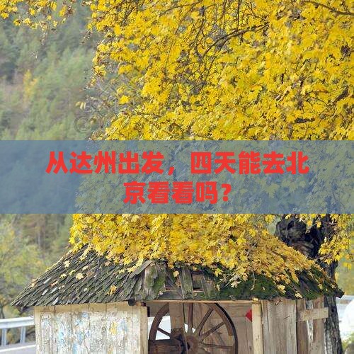 达州到北京四日游