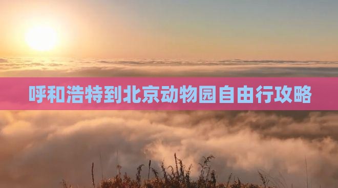 呼和浩特到北京动物园自由行