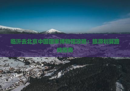 临沂去北京中国国家博物馆攻略