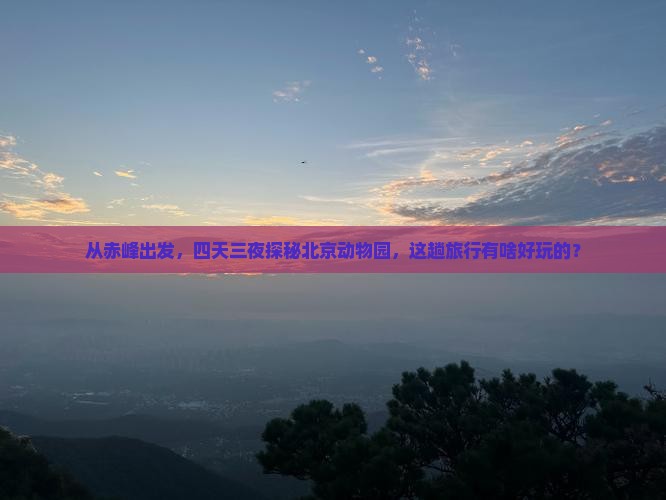 赤峰去北京动物园四日游