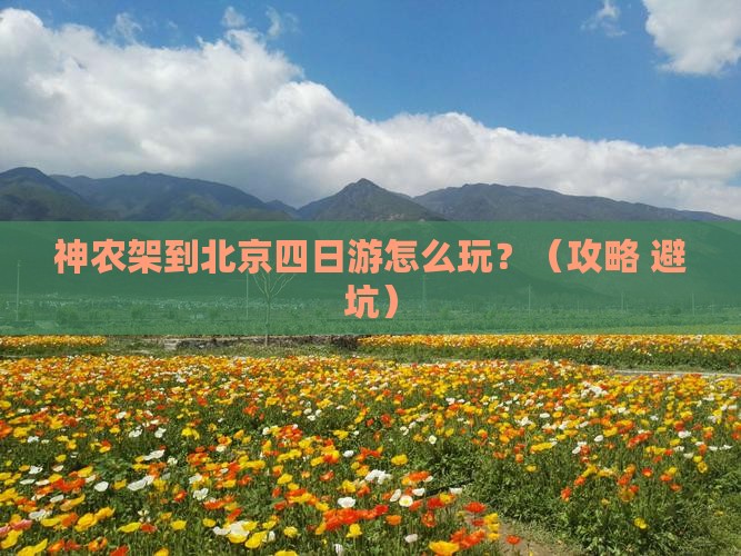 神农架到北京四日游