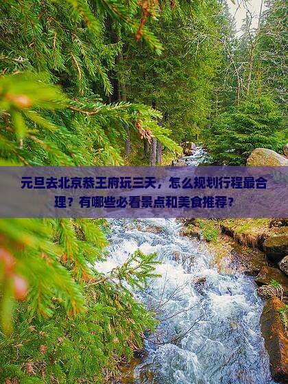 元旦到北京恭王府三日游