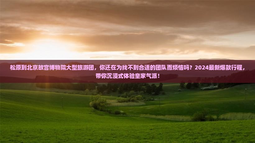 松原到北京故宫博物院大型旅游团