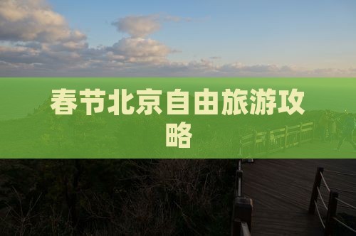 春节去北京自由团