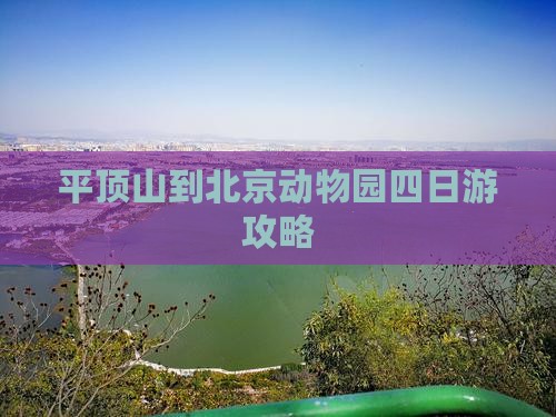 平顶山到北京动物园四日游攻略