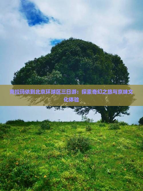 克拉玛依到北京环球区三日游：探索奇幻之旅与京味文化体验