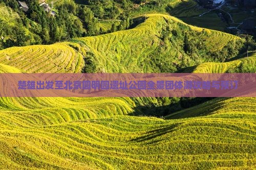 楚雄出发至北京圆明园遗址公园全景团体游攻略与预订