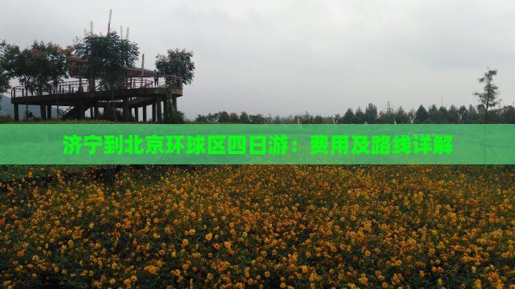 济宁到北京环球区四日游：费用及路线详解