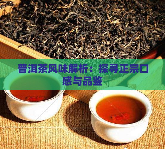普洱茶风味解析：探寻正宗口感与品鉴