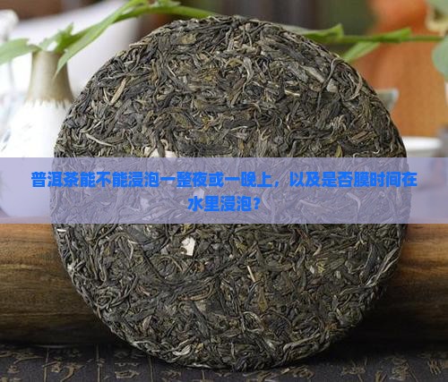 普洱茶能不能浸泡一整夜或一晚上，以及是否膜时间在水里浸泡？