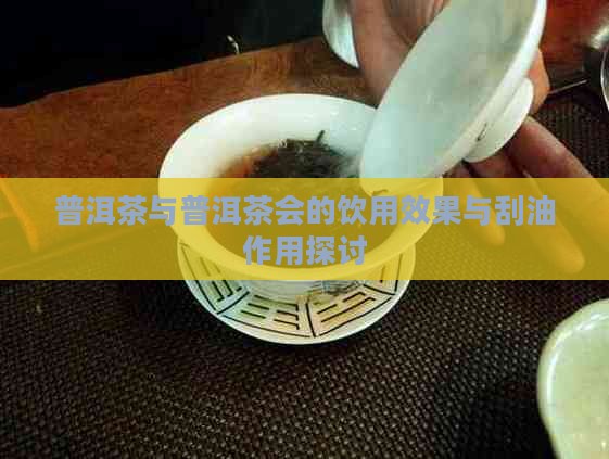 普洱茶与普洱茶会的饮用效果与刮油作用探讨