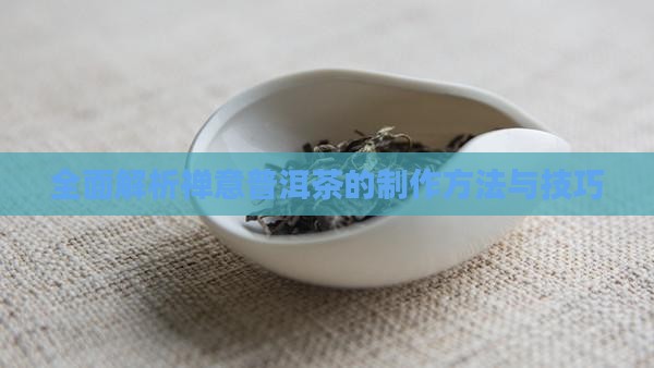 全面解析禅意普洱茶的制作方法与技巧