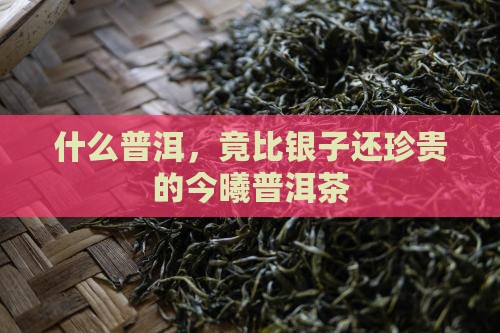 什么普洱，竟比银子还珍贵的今曦普洱茶