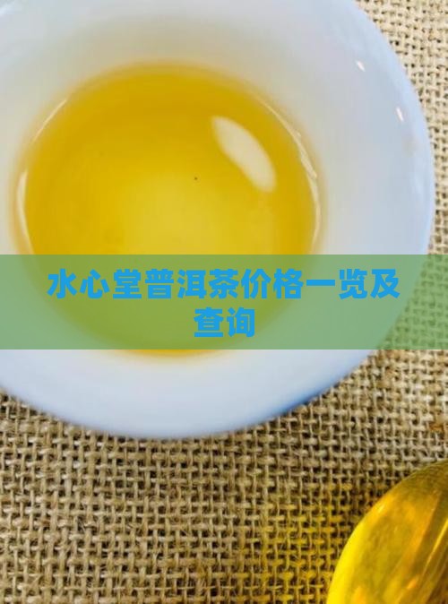 水心堂普洱茶价格一览及查询